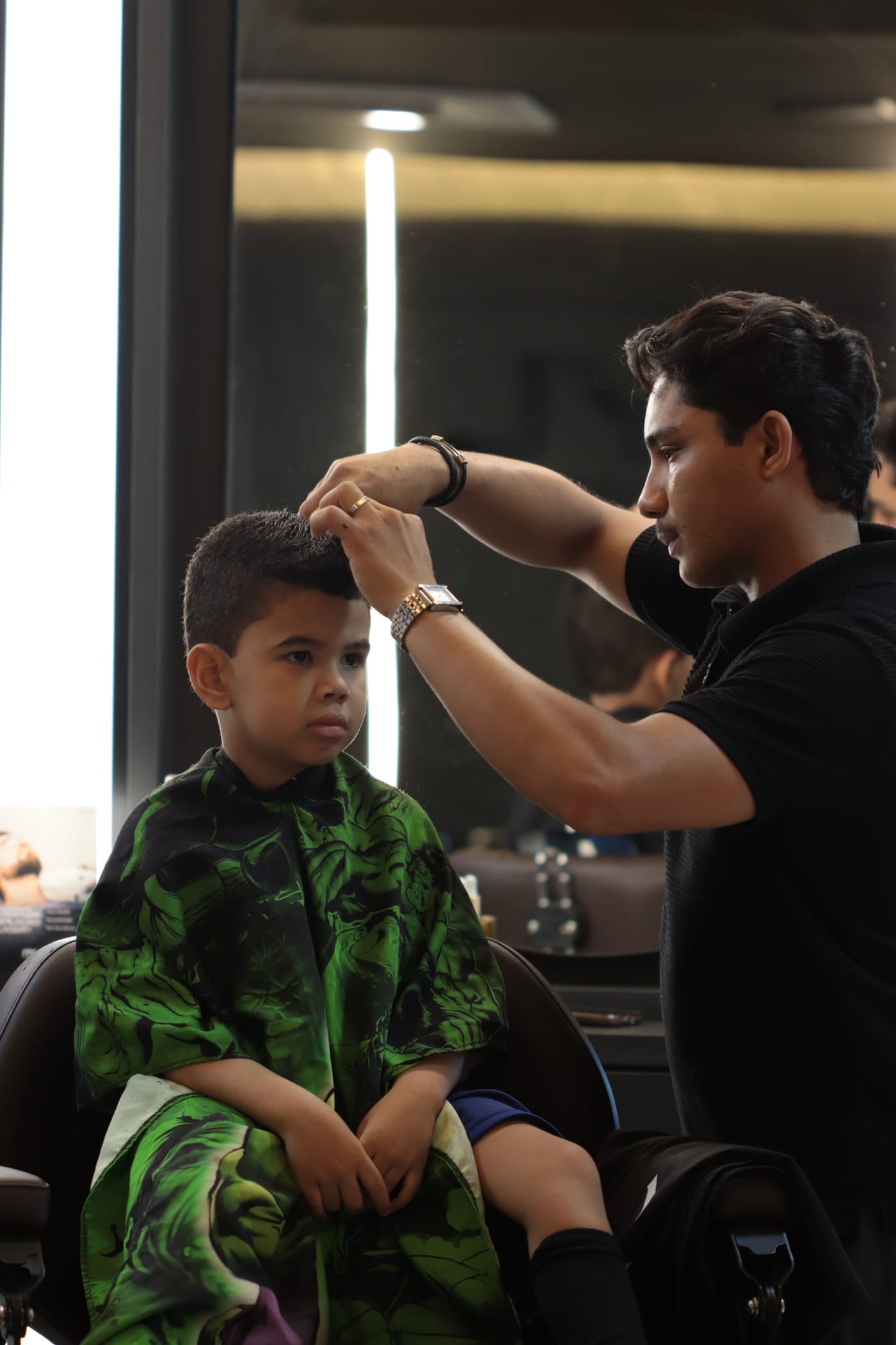 Corte infantil temático na MYL Barber Clinic